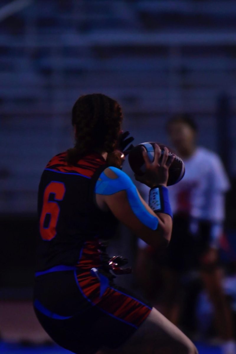 Team captain Mia Poe playing in a game against Kipp-King.